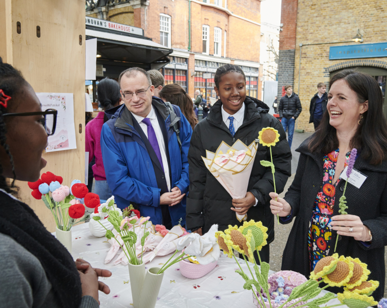 At Old Spitalfields Market.