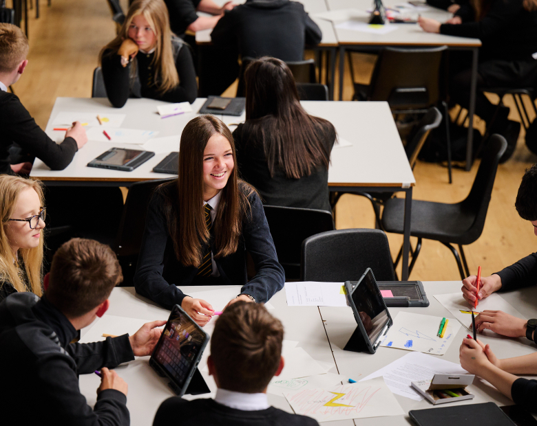 young people in classroom