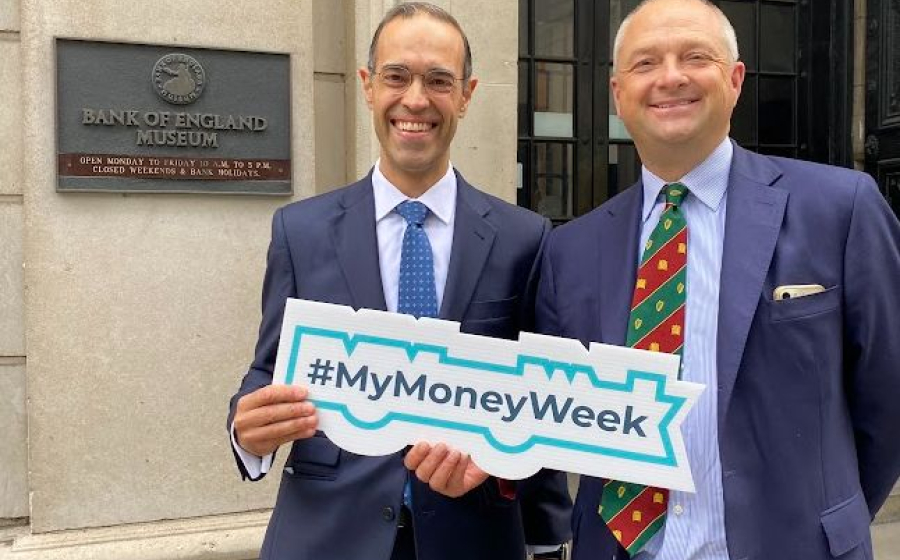 jerome mayhew and jose carvalho at my money week event