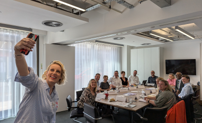 steph taking a selfie